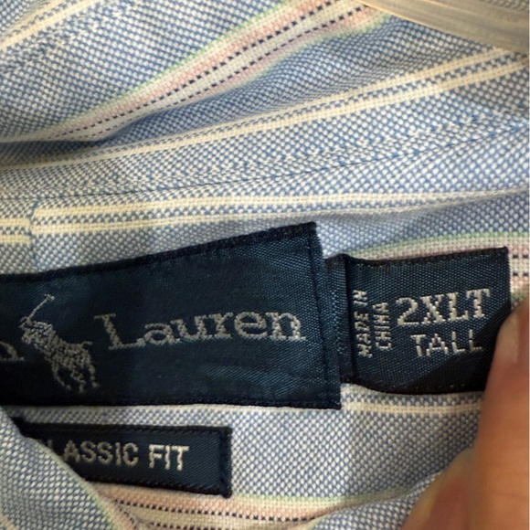 Men’s Polo Ralph Lauren Classic Fit button up- Big & Tall. Size 2XLT - Picture 5 of 6